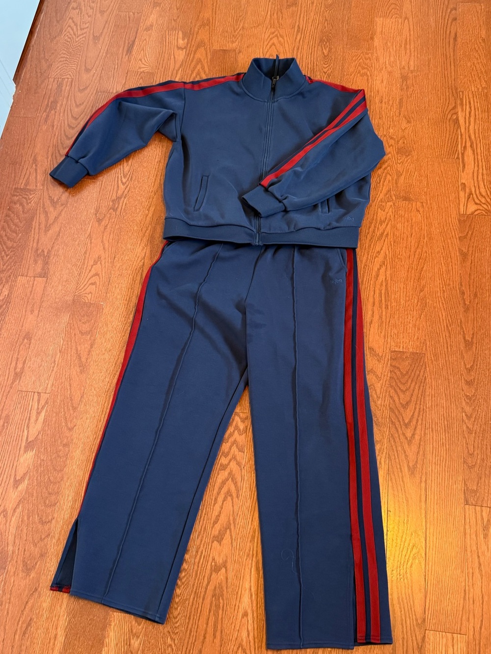 Purple with Red Stripe Track Suit